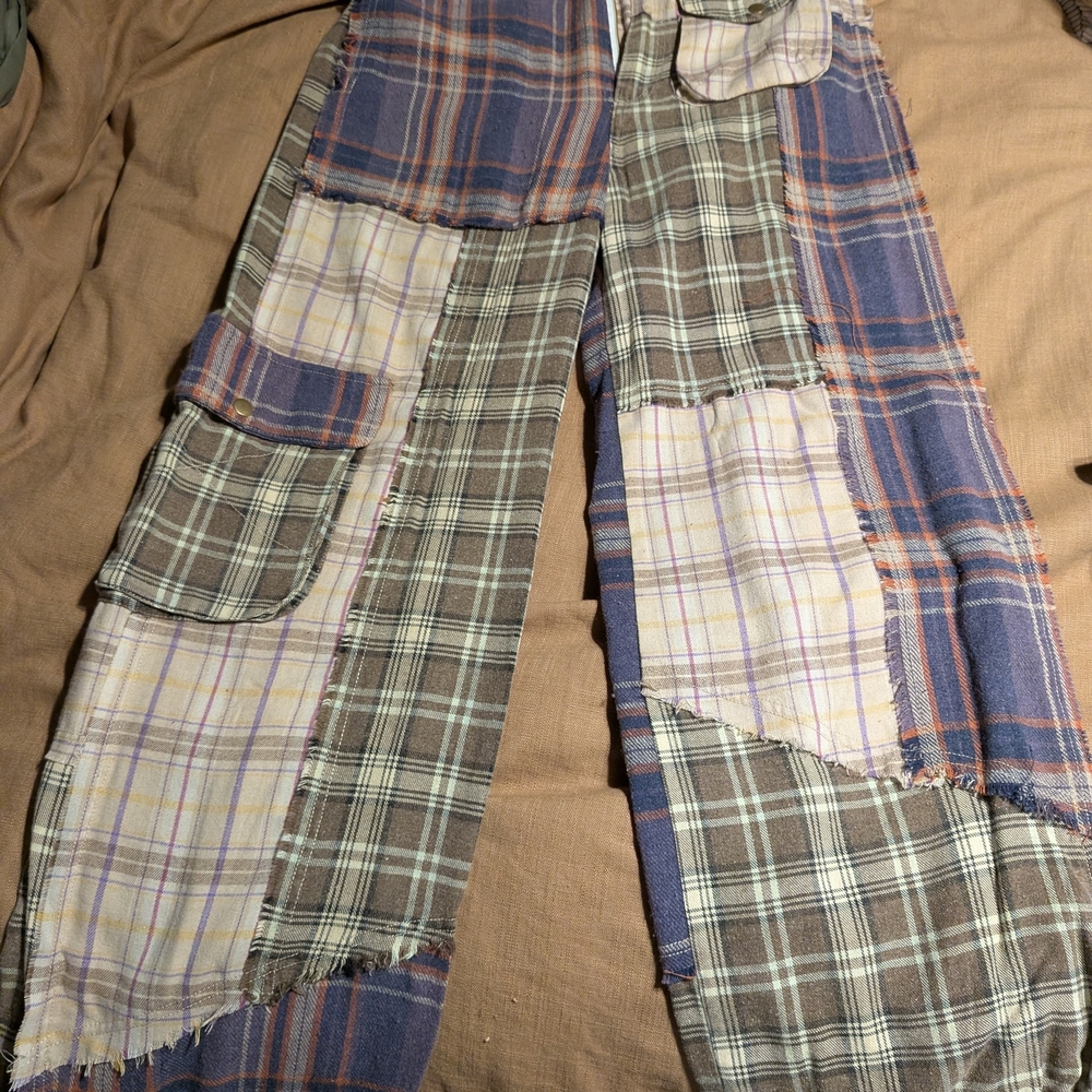 Oli & Hali Plaid Patchwork Pants